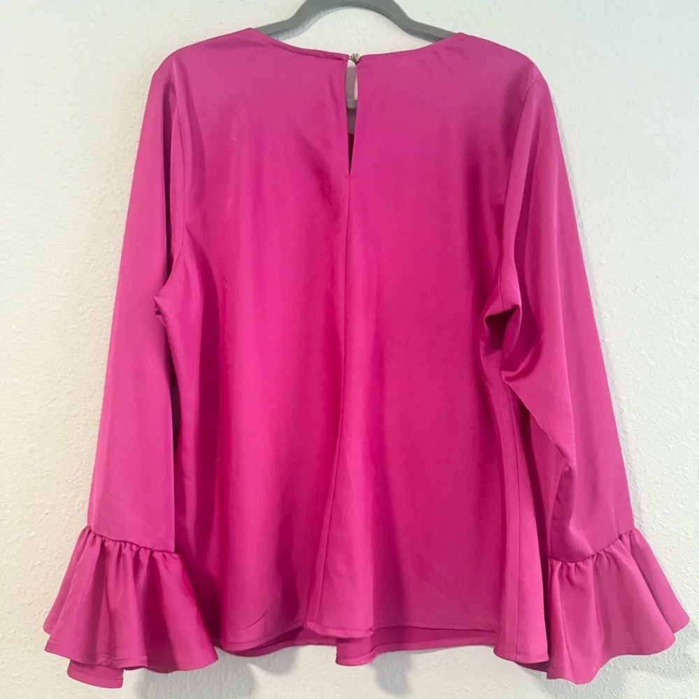J. Crew Long Sleeve Bell‎ Cuffs Size 2X Fuchsia